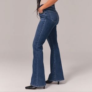 Abercrombie & Fitch Jeans Low Rise Flare Leg Long 25×34 Blue 0